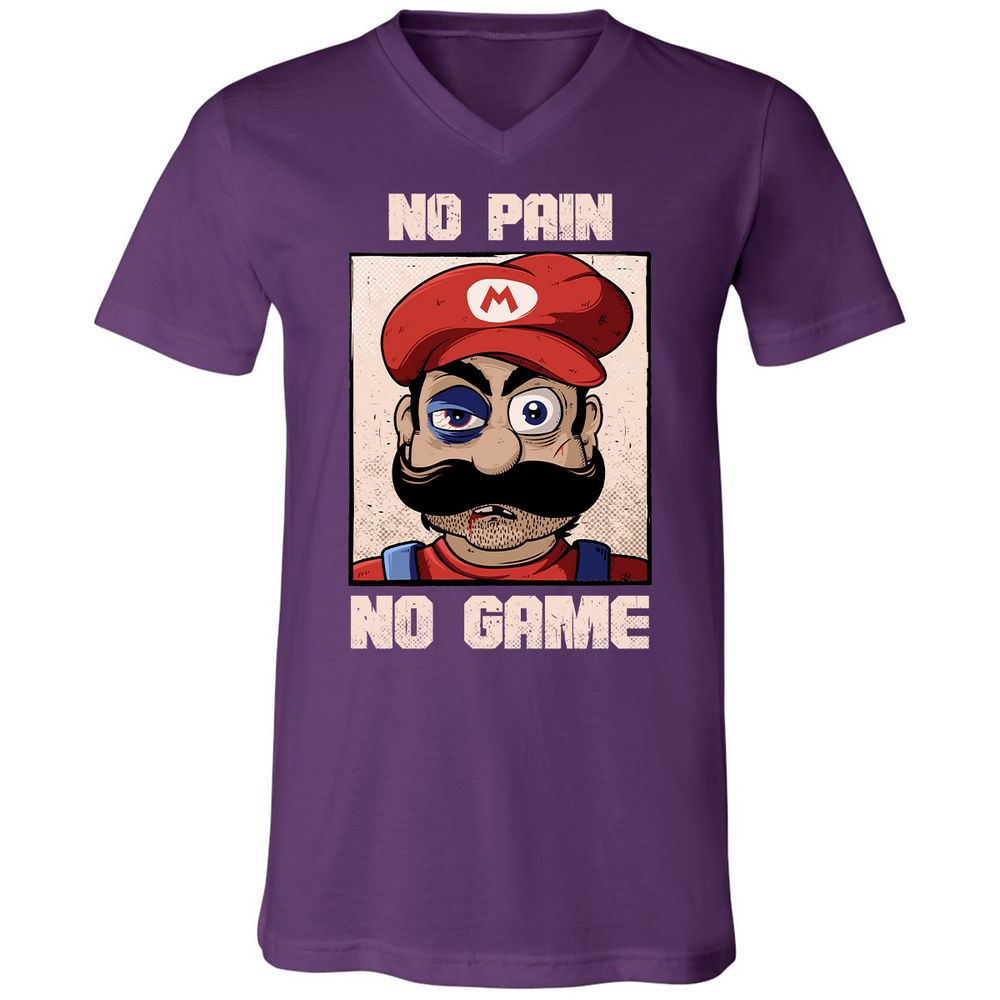 Unisex V-Neck T-Shirt - U2ZD73A3 - Team Purple - 9