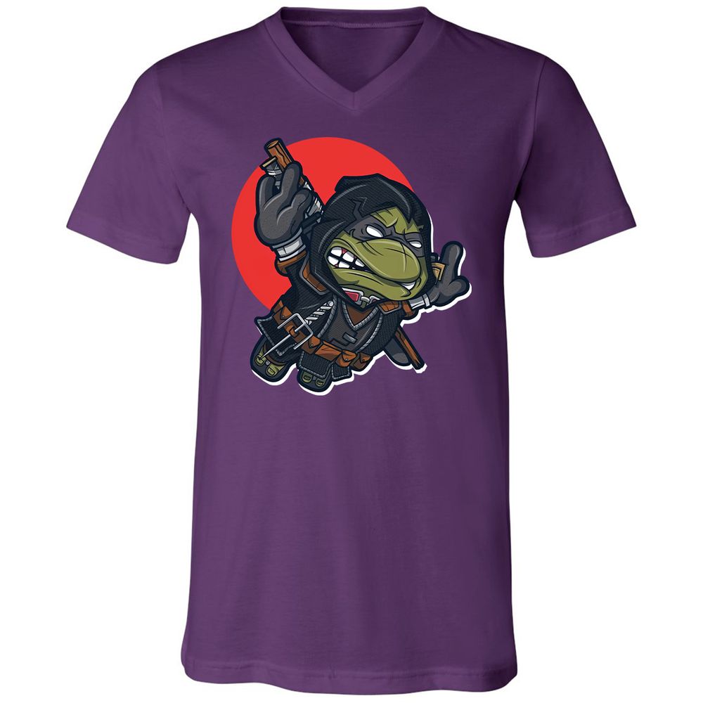 Unisex V-Neck T-Shirt - 4SNCLB1Z - Team Purple - 9
