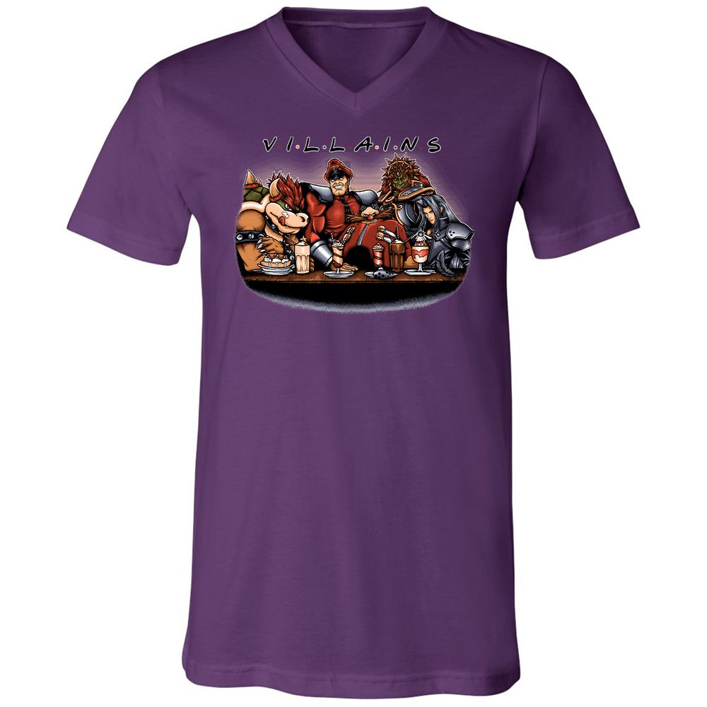 Unisex V-Neck T-Shirt - 3RR22SFN - Team Purple - 9