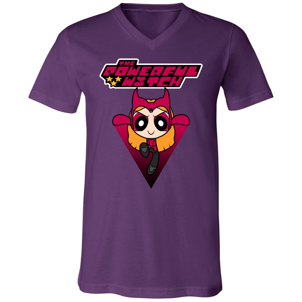 Unisex V-Neck T-Shirt - GK78BMCW - Team Purple - 9