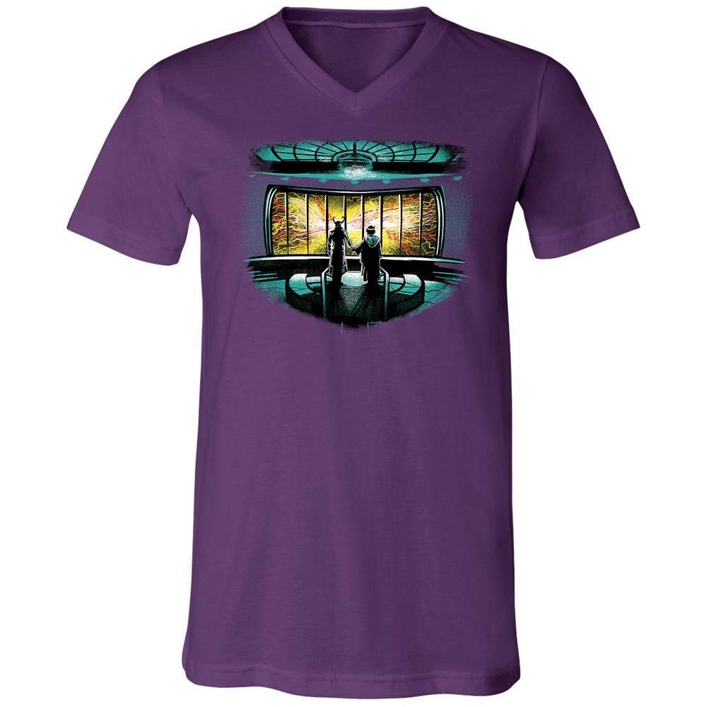 Unisex V-Neck T-Shirt - Z7SWCT78 - Team Purple - 9