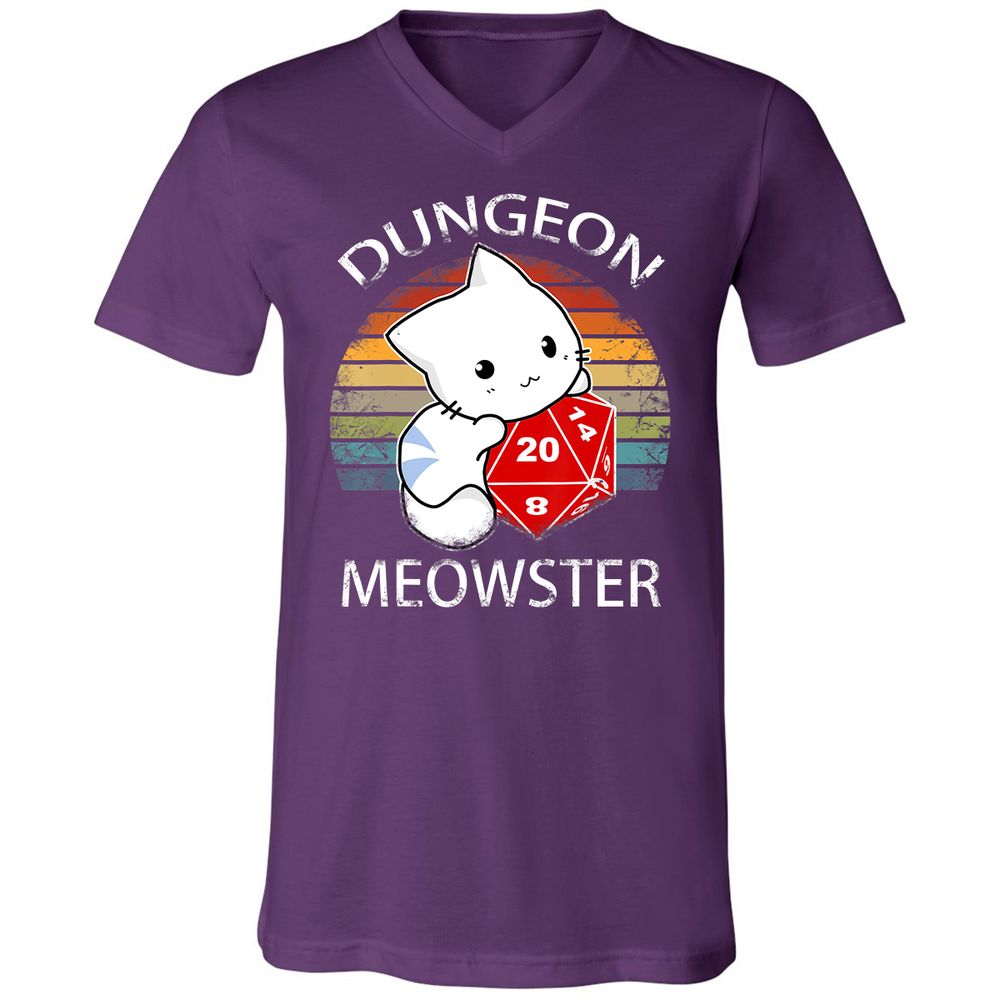 Unisex V-Neck T-Shirt - EVYR9ZHD - Team Purple - 9