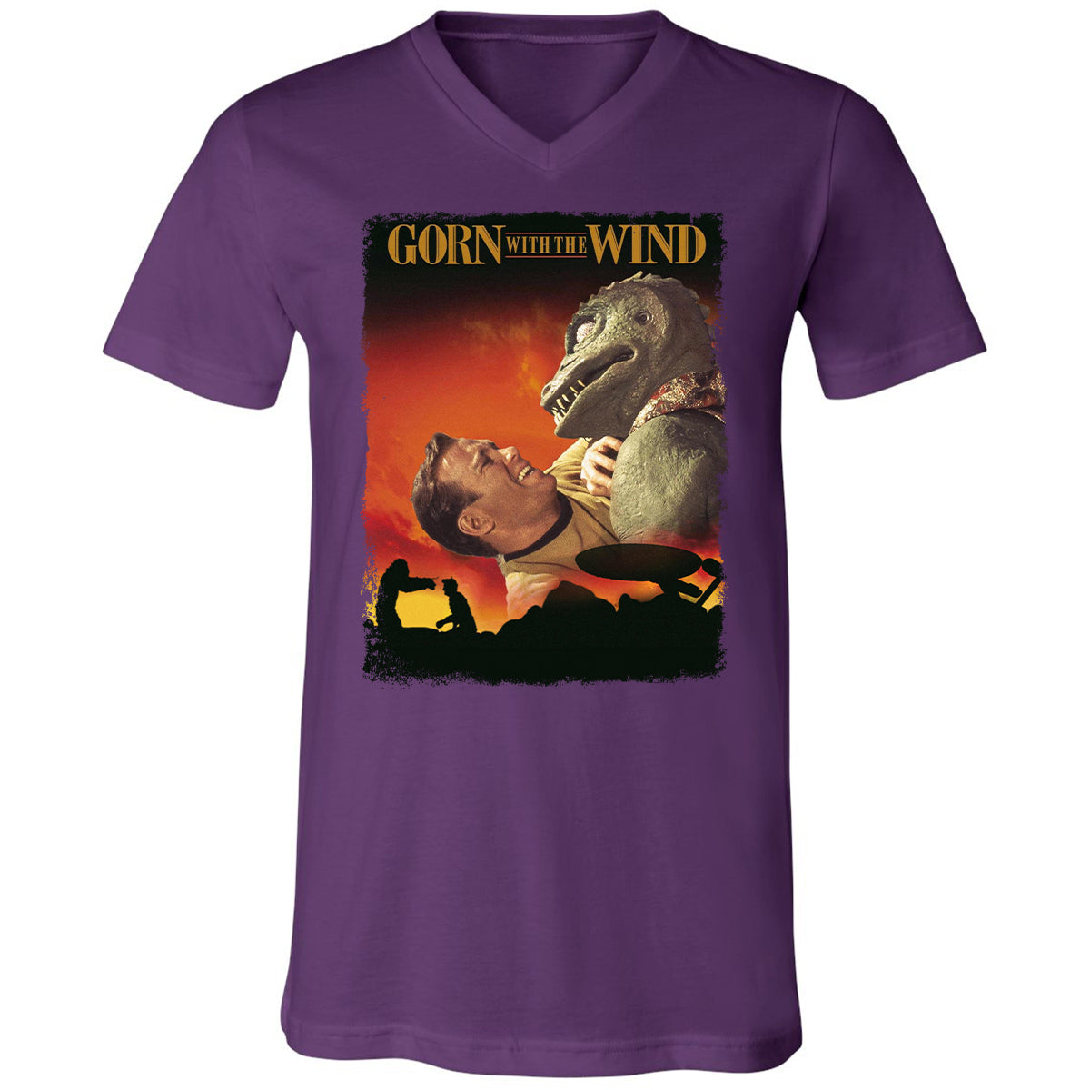 Unisex V-Neck T-Shirt - ASV5TAAZ - Team Purple - 9