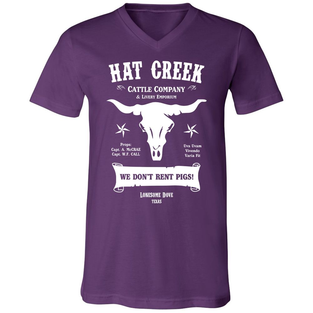 Unisex V-Neck T-Shirt - 5ENF3MHS - Team Purple - 9