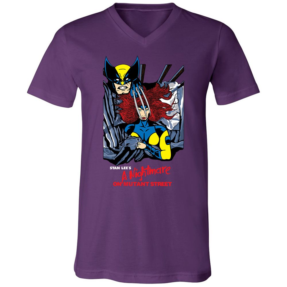 Unisex V-Neck T-Shirt - 52B77CT3 - Team Purple - 9