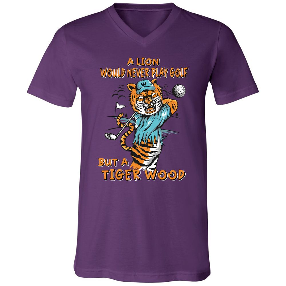 Unisex V-Neck T-Shirt - S5CBJBKR - Team Purple - 9