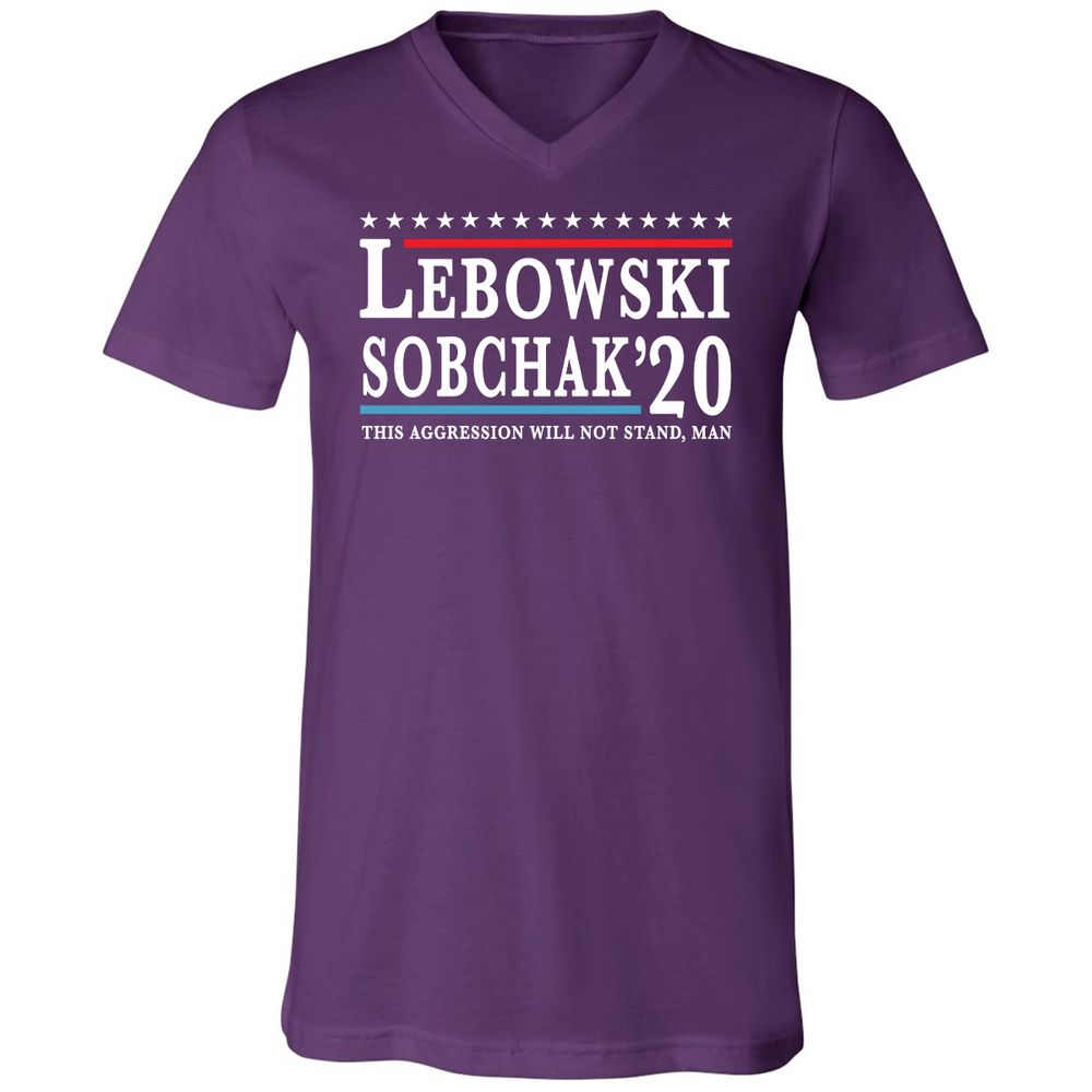 Unisex V-Neck T-Shirt - MV4JAR2U - Team Purple - 9