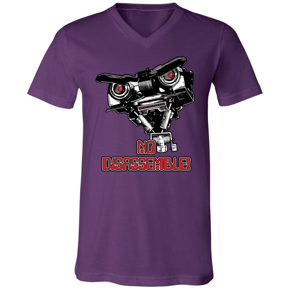 Unisex V-Neck T-Shirt - W6327685 - Team Purple - 9