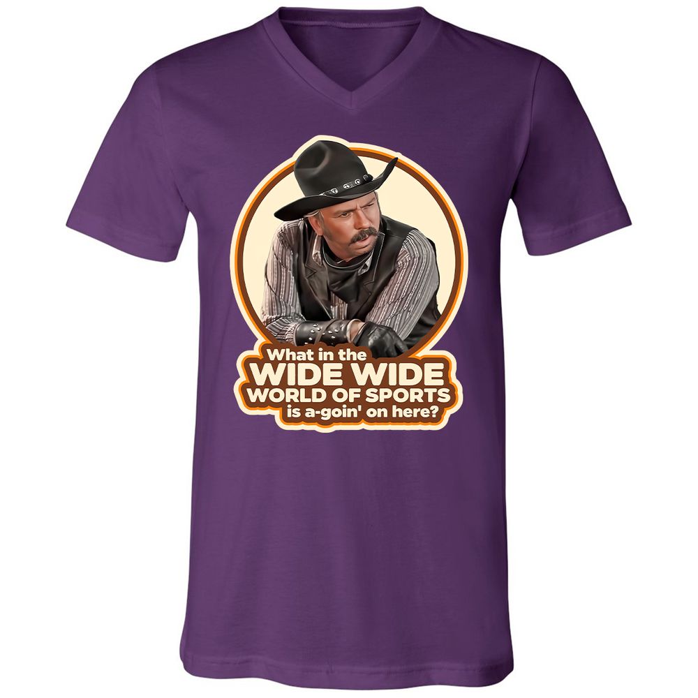 Unisex V-Neck T-Shirt - 35YS9WUT - Team Purple - 9