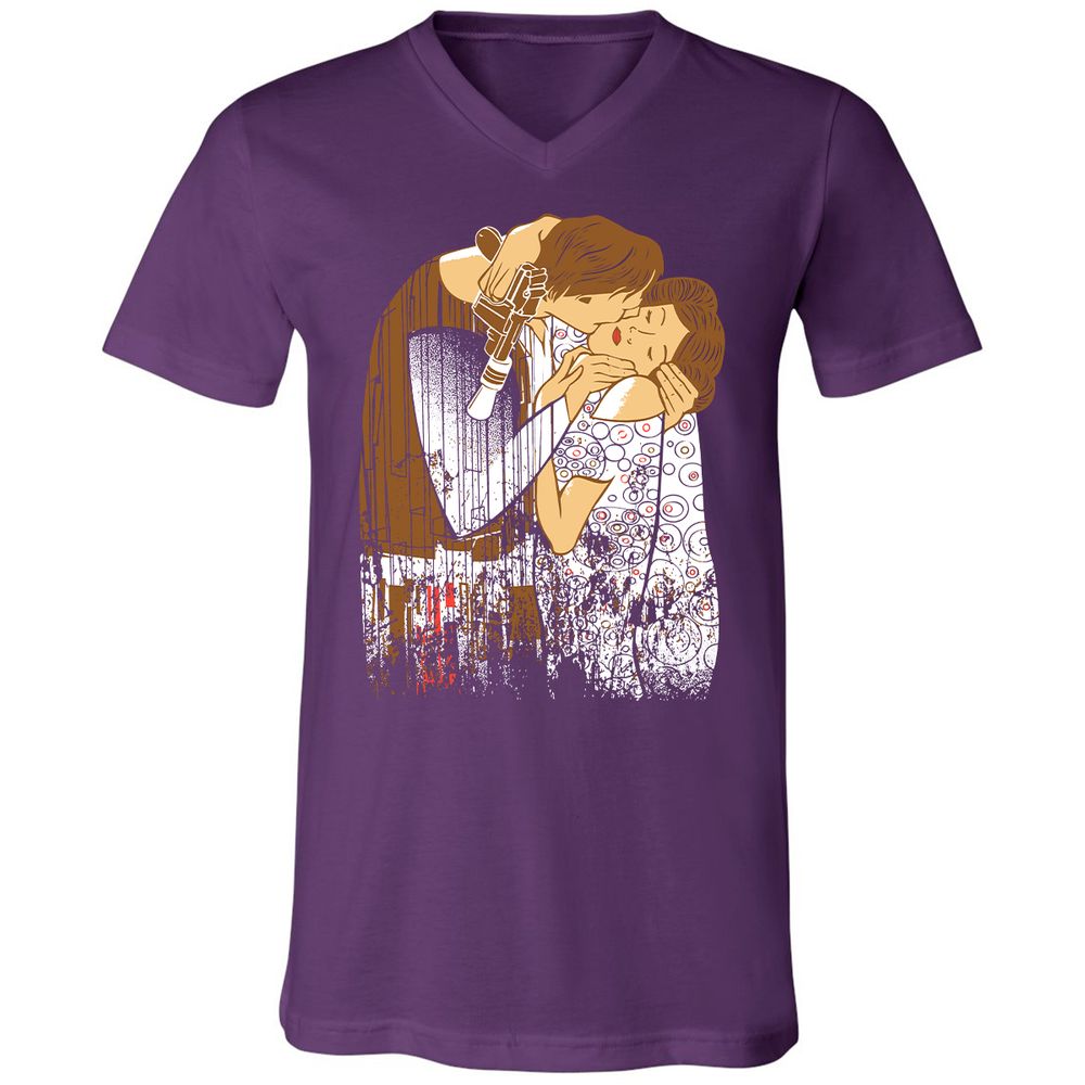 Unisex V-Neck T-Shirt - TCDCDGS8 - Team Purple - 9