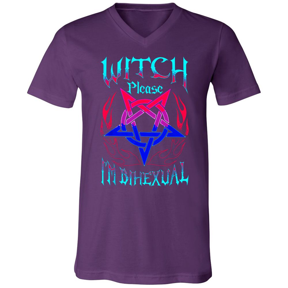 Unisex V-Neck T-Shirt - FRX93FB3 - Team Purple - 9
