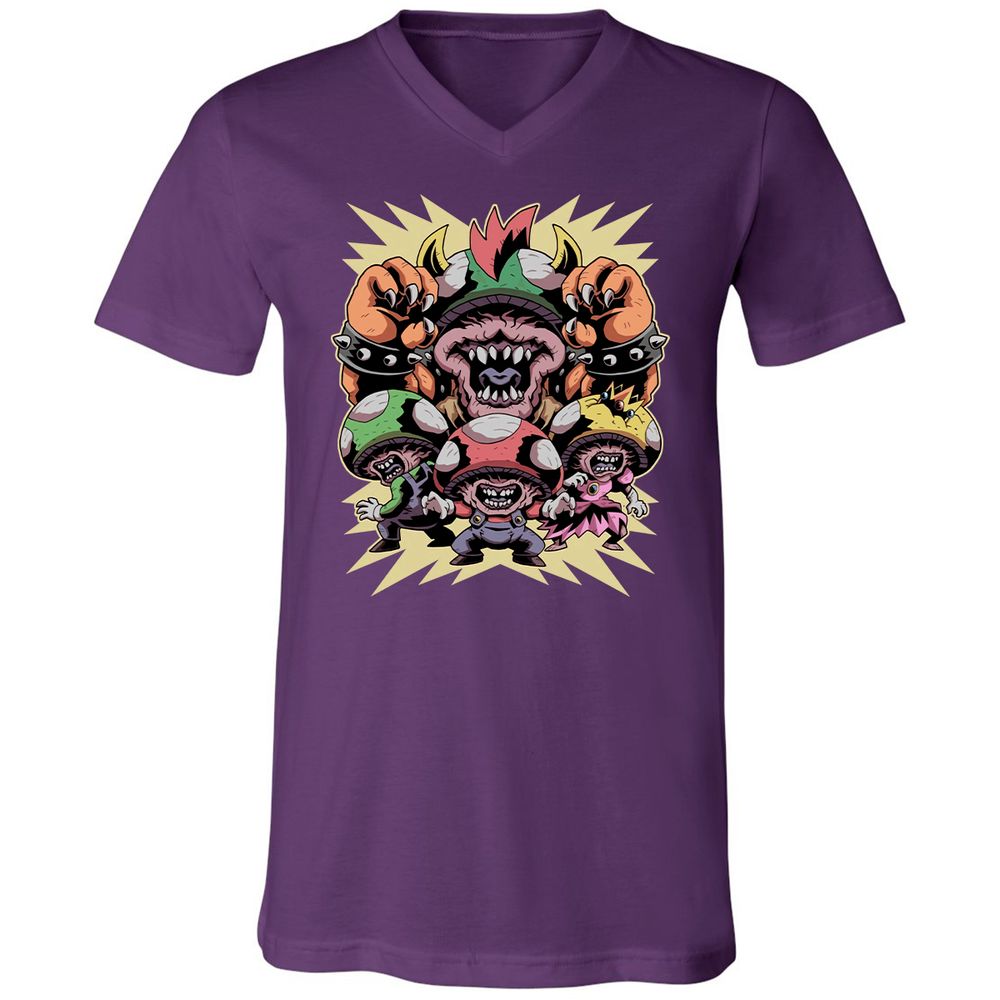Unisex V-Neck T-Shirt - 65GG824J - Team Purple - 9