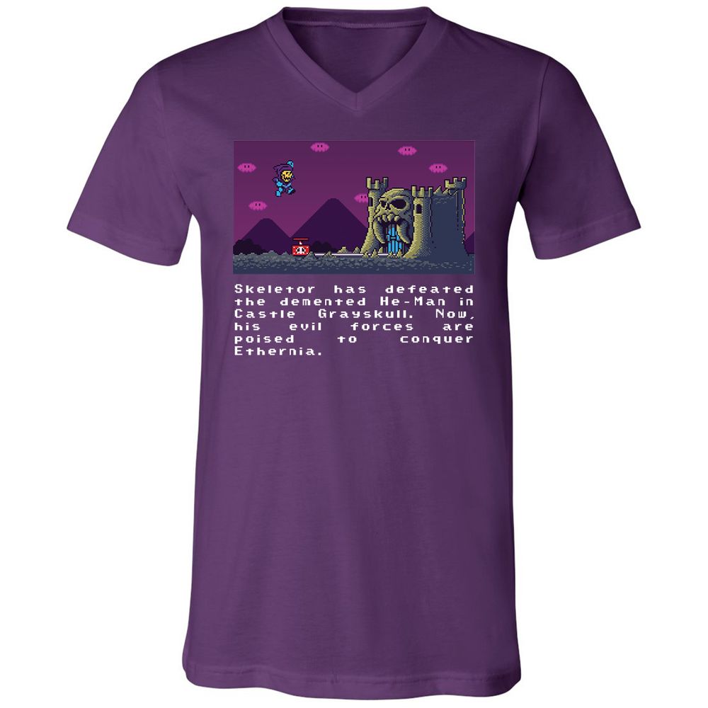 Unisex V-Neck T-Shirt - VUBP21QZ - Team Purple - 9