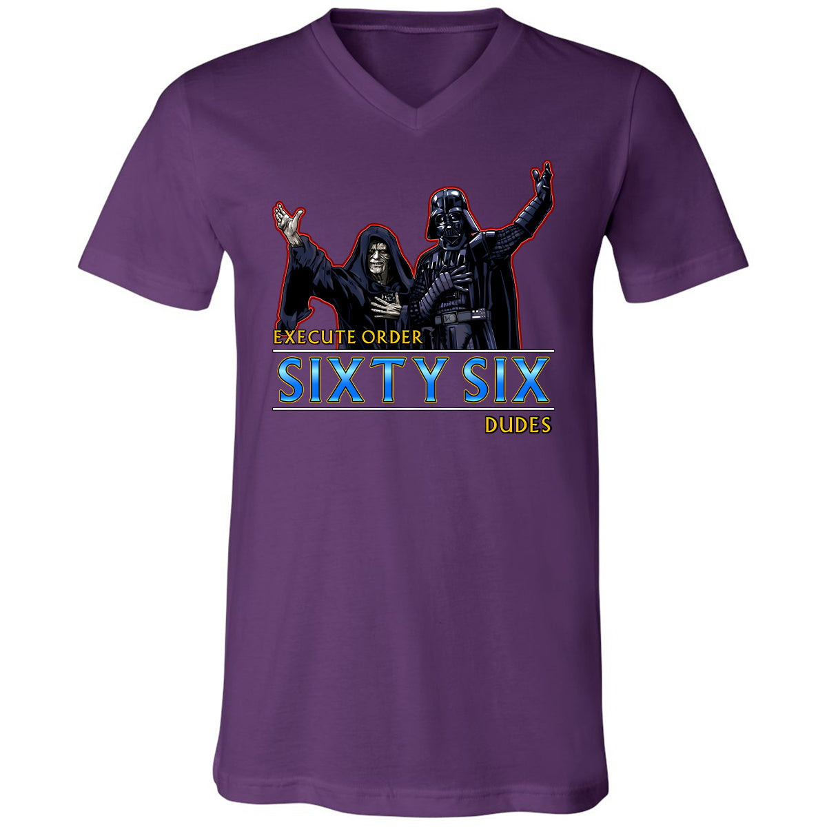 Unisex V-Neck T-Shirt - N87N28CY - Team Purple - 9