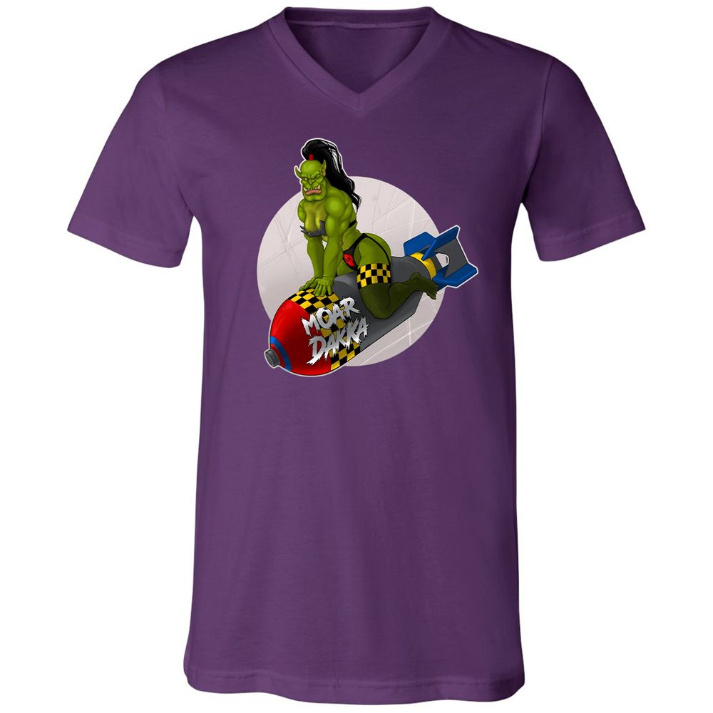 Unisex V-Neck T-Shirt - 6PQUFJDA - Team Purple - 9