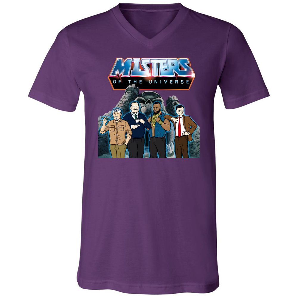 Unisex V-Neck T-Shirt - CRAYZQV6 - Team Purple - 9