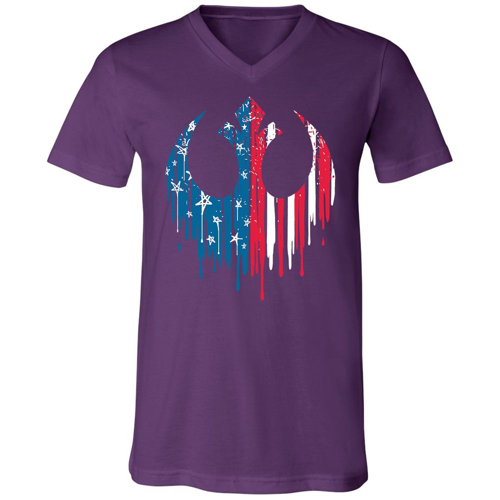 Unisex V-Neck T-Shirt - 6MXHH2TR - Team Purple - 9