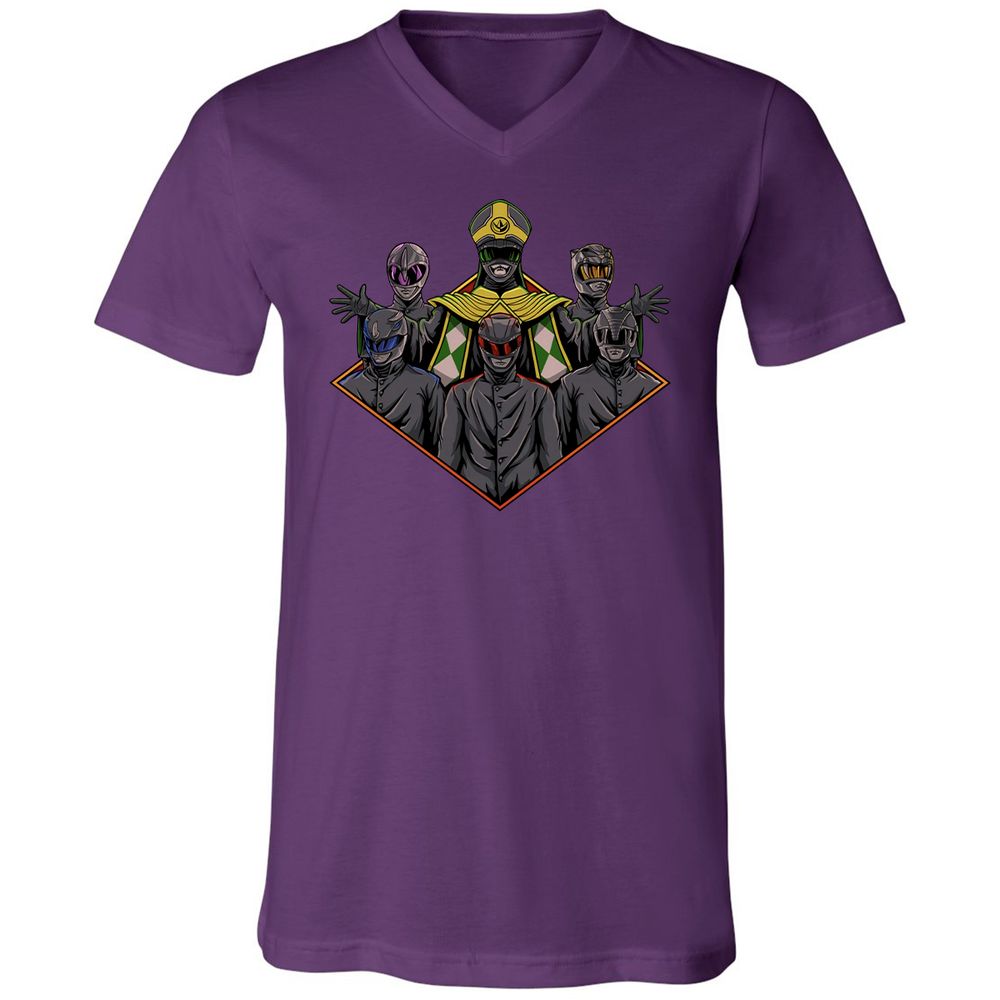 Unisex V-Neck T-Shirt - M84R9EEN - Team Purple - 9