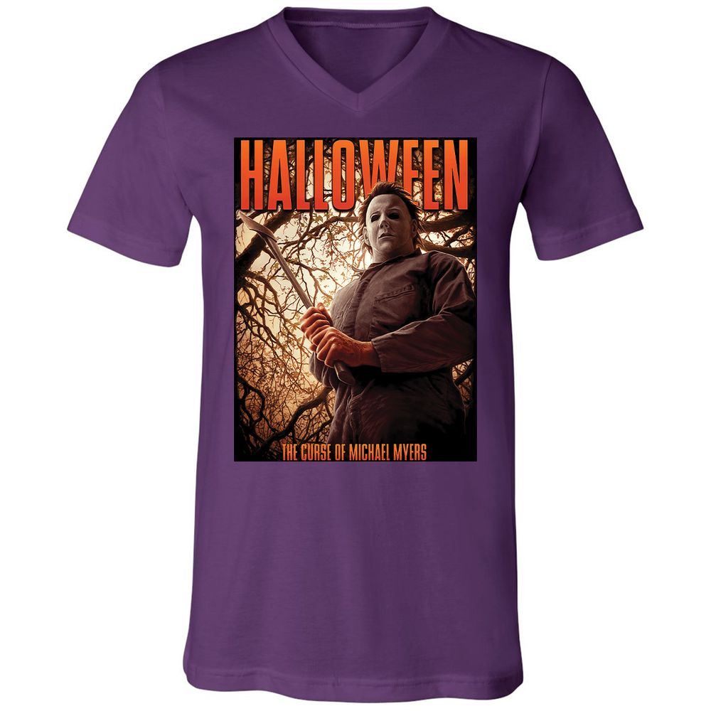 Unisex V-Neck T-Shirt - 32ST75B7 - Team Purple - 9
