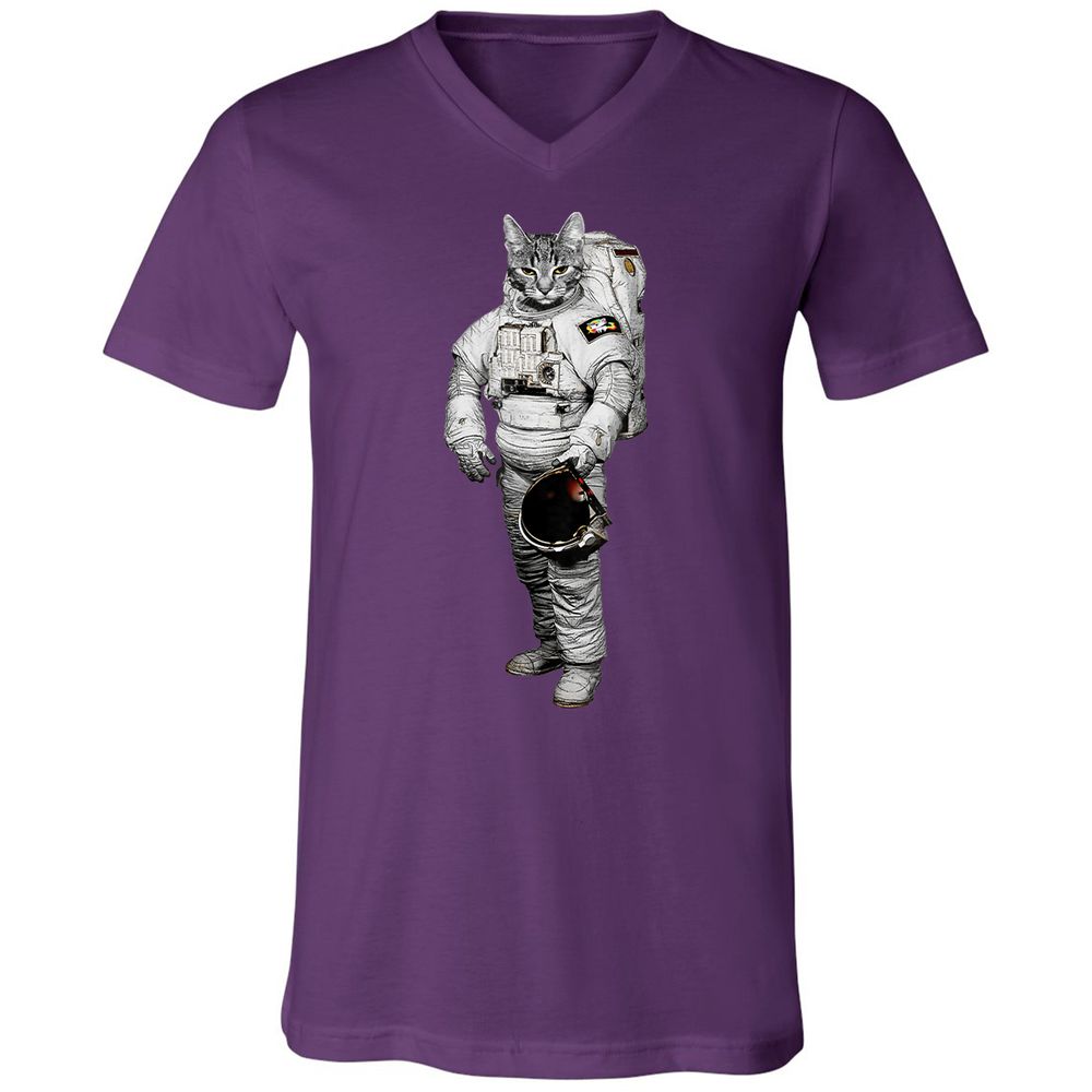 Unisex V-Neck T-Shirt - TGUTLRK6 - Team Purple - 9