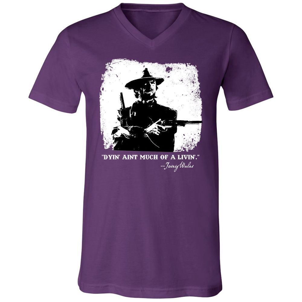 Unisex V-Neck T-Shirt - DACP7D2L - Team Purple - 9