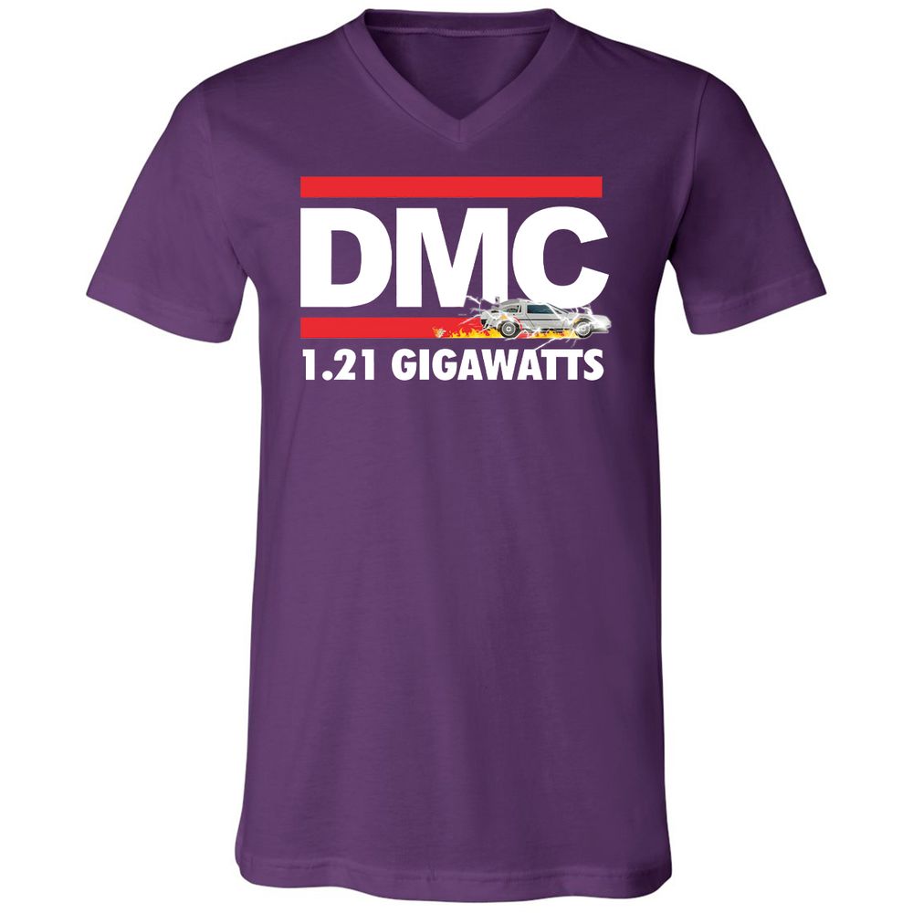 Unisex V-Neck T-Shirt - JYQAJEDK - Team Purple - 9