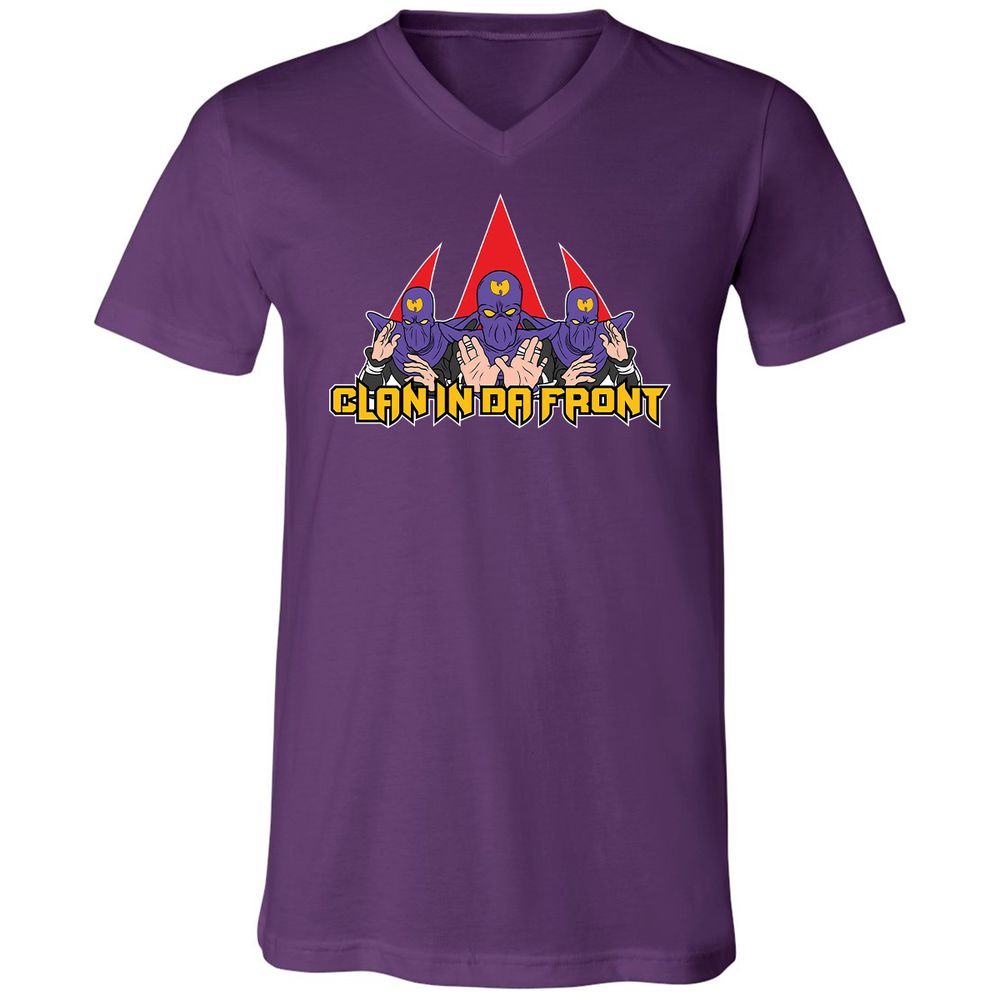 Unisex V-Neck T-Shirt - CRAVB8AX - Team Purple - 9
