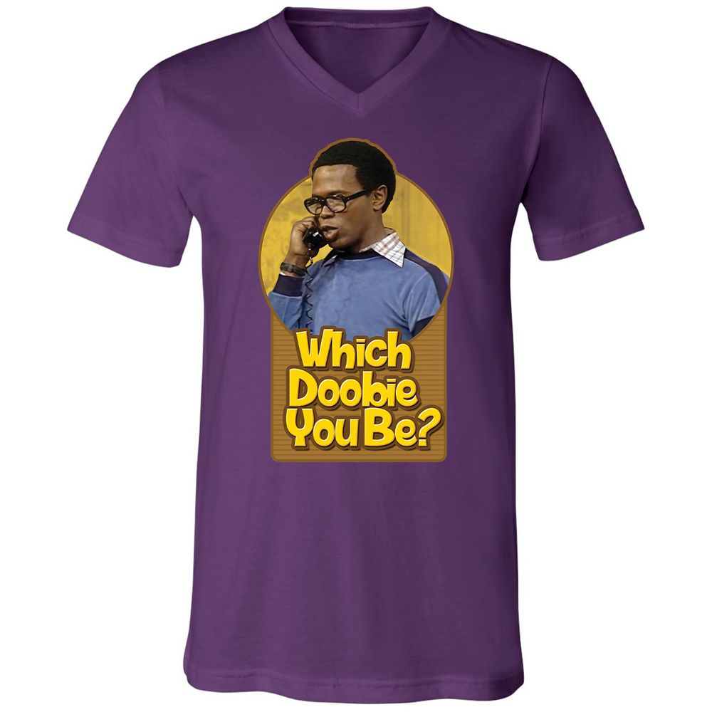 Unisex V-Neck T-Shirt - R1SPWKWQ - Team Purple - 9