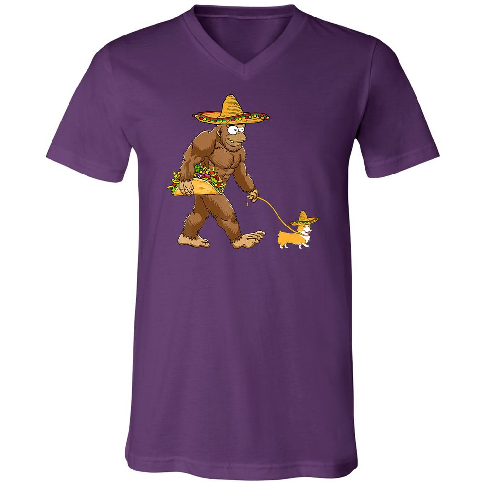 Unisex V-Neck T-Shirt - FN9J1HTS - Team Purple - 9
