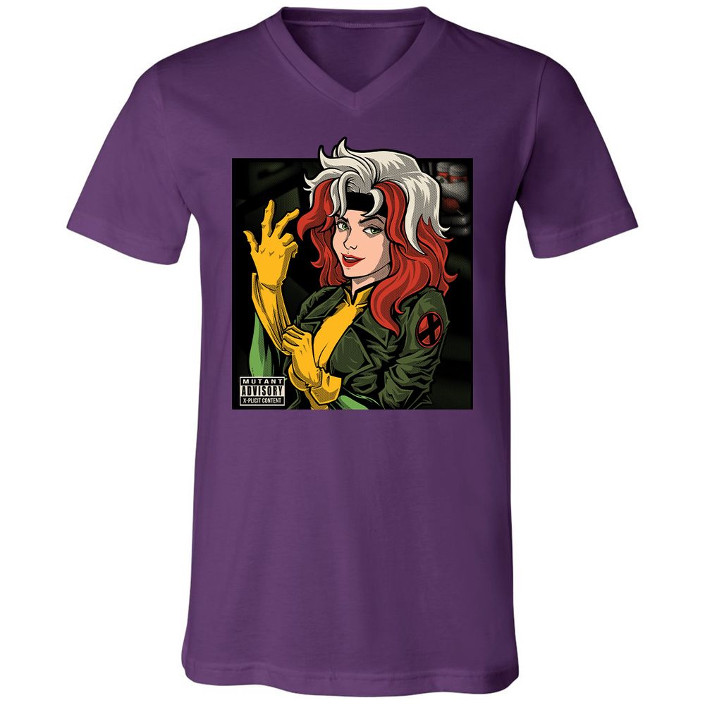 Unisex V-Neck T-Shirt - P4982FDN - Team Purple - 9