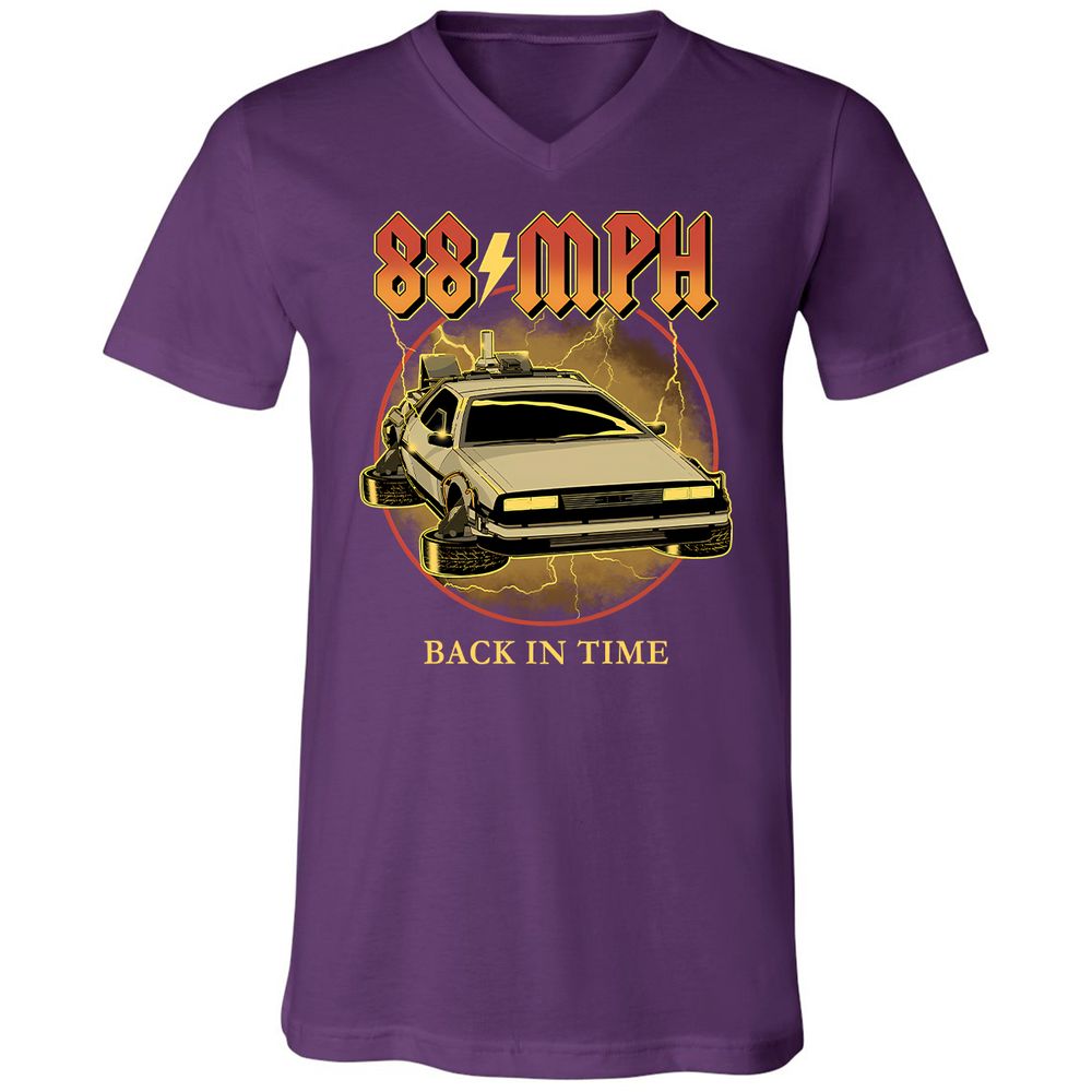 Unisex V-Neck T-Shirt - VE3FR5UV - Team Purple - 9