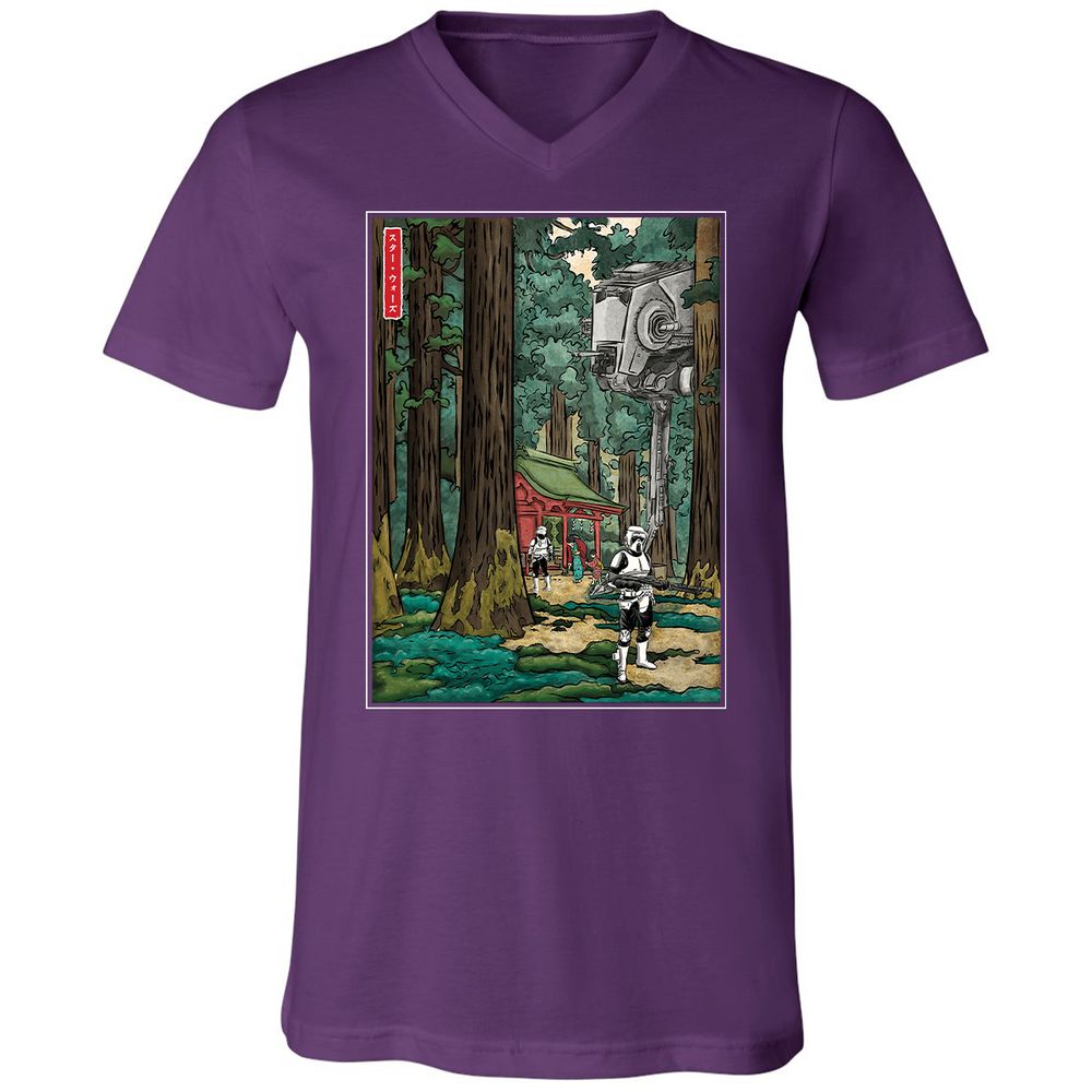 Unisex V-Neck T-Shirt - FMNFN691 - Team Purple - 9