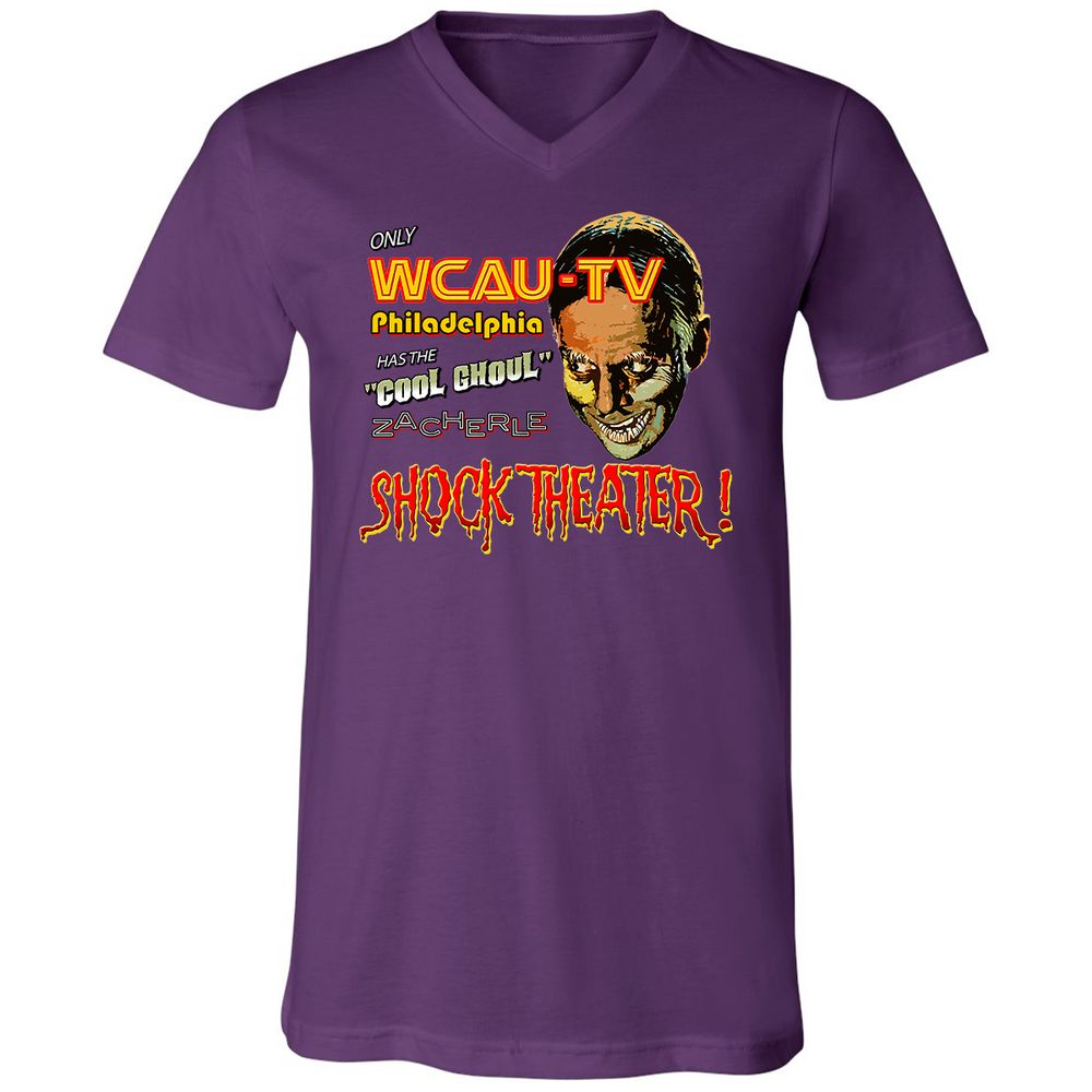 Unisex V-Neck T-Shirt - 4MDENZKD - Team Purple - 9