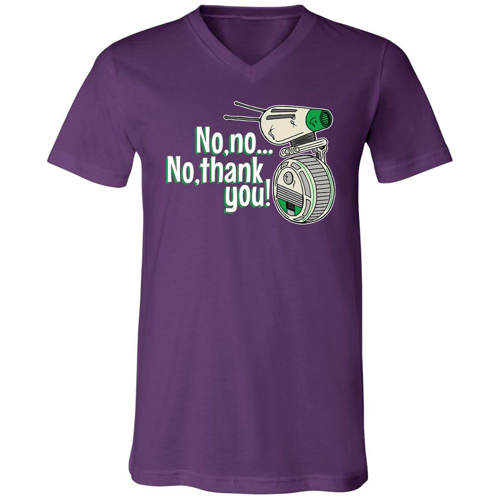 Unisex V-Neck T-Shirt - B8HRMB7P - Team Purple - 9
