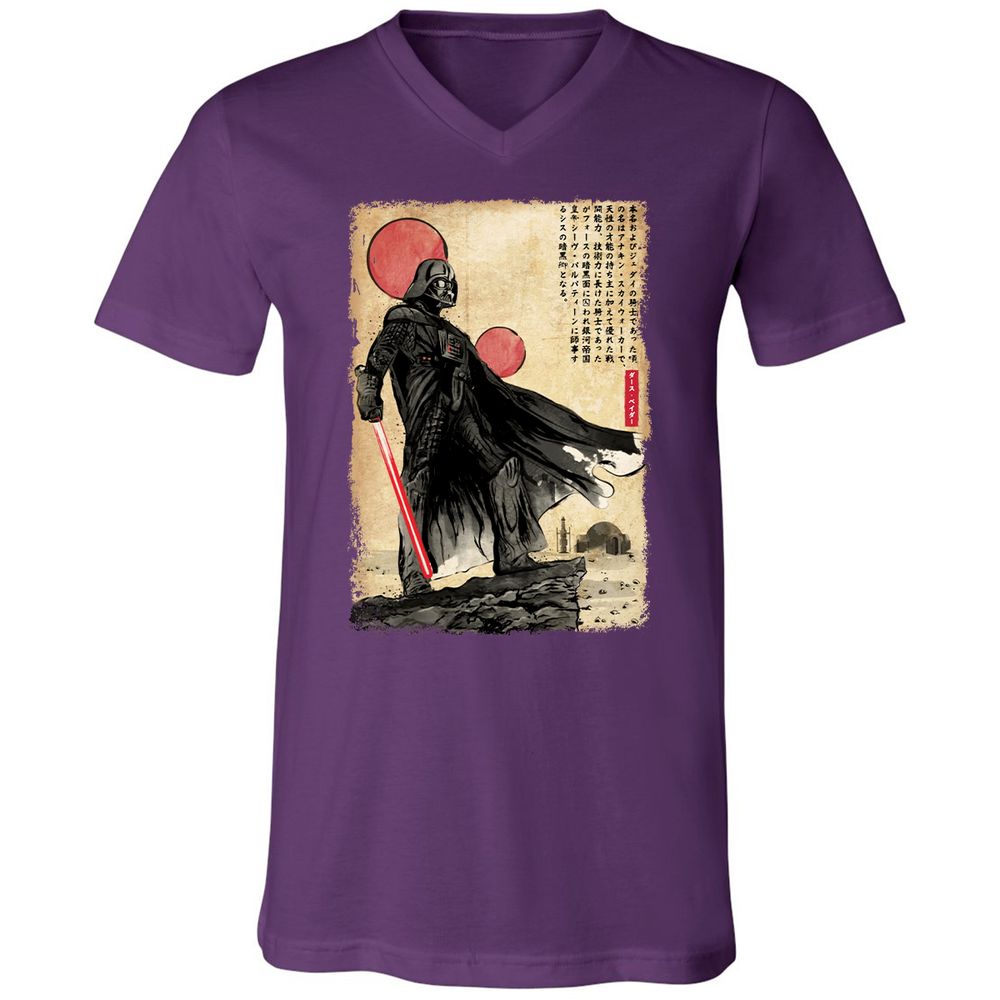 Unisex V-Neck T-Shirt - 9863N7FT - Team Purple - 9