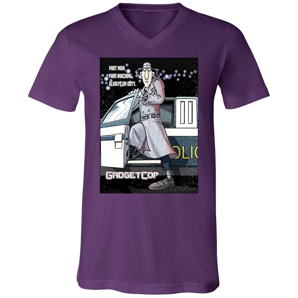 Unisex V-Neck T-Shirt - EZ5QH26A - Team Purple - 9