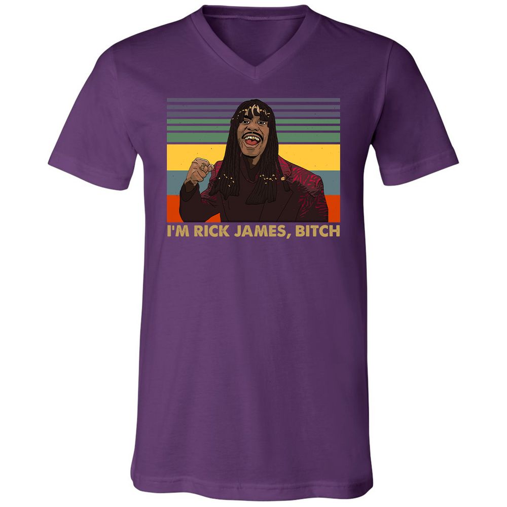 Unisex V-Neck T-Shirt - YCVB7CZR - Team Purple - 9