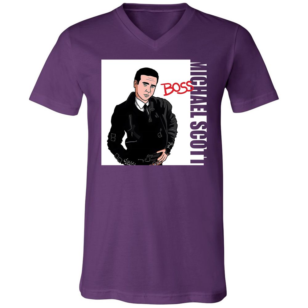 Unisex V-Neck T-Shirt - MZP4A9WC - Team Purple - 9