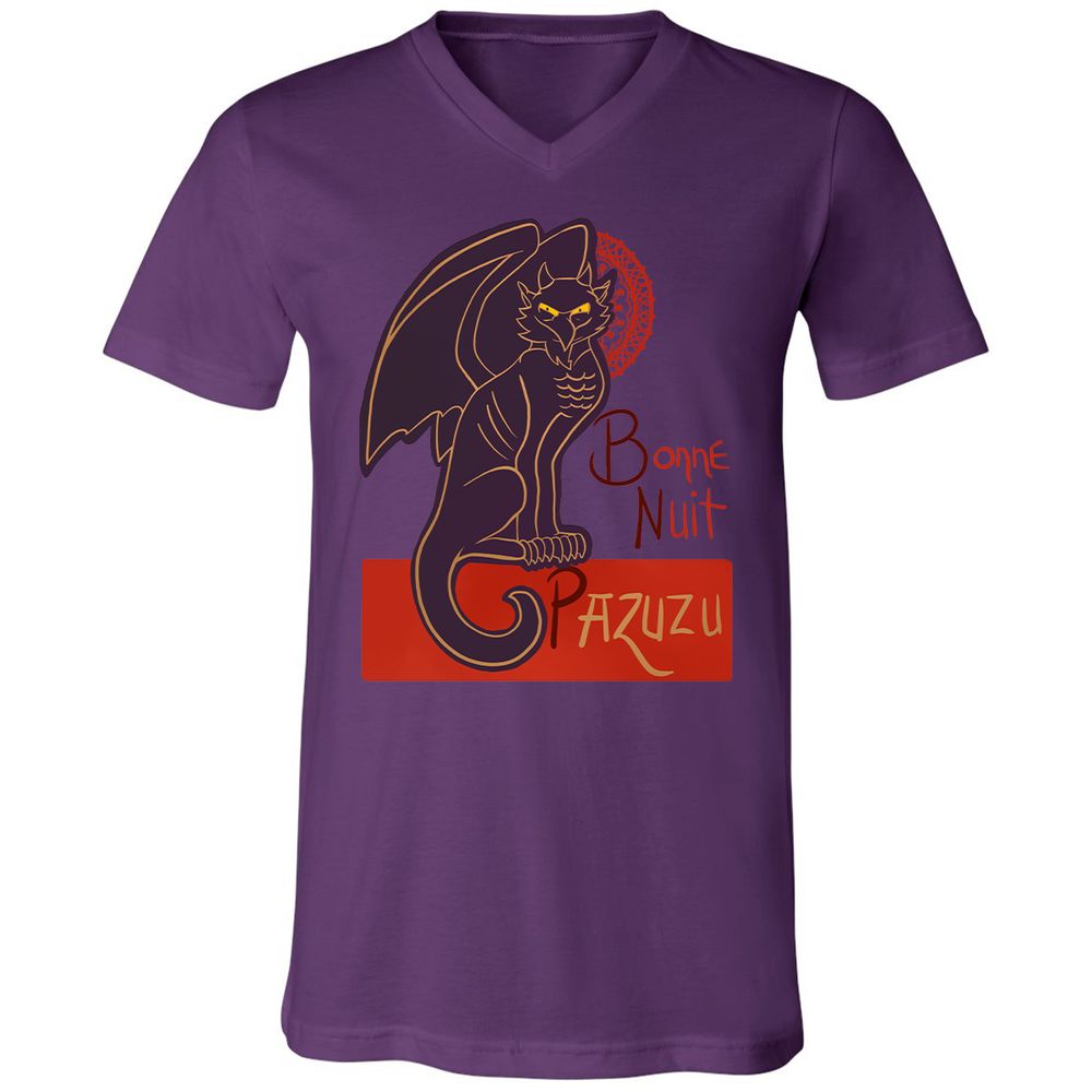 Unisex V-Neck T-Shirt - NJ9ZNWKN - Team Purple - 9