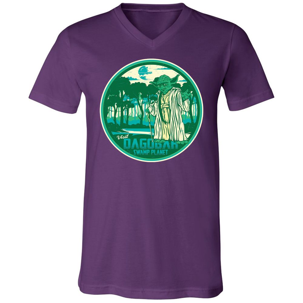 Unisex V-Neck T-Shirt - AS6XKND5 - Team Purple - 9