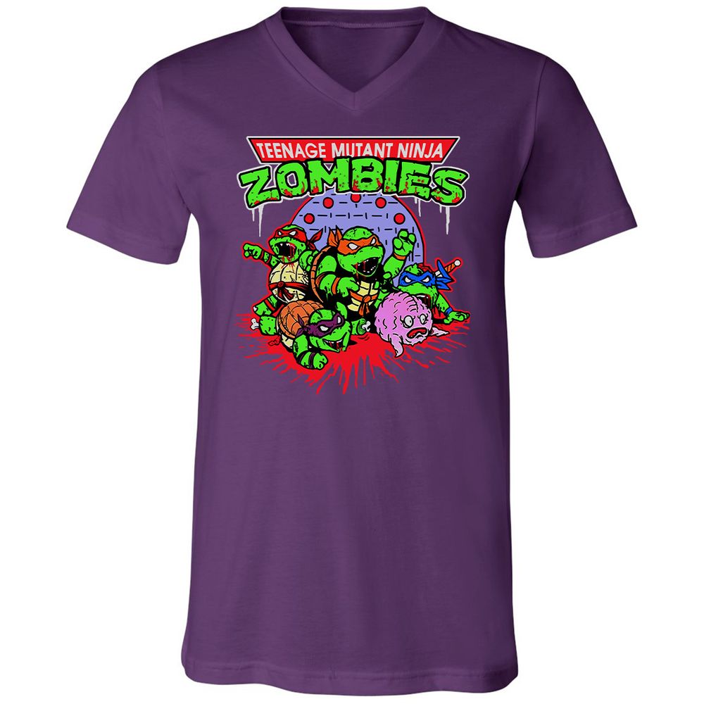 Unisex V-Neck T-Shirt - SS9VJFWK - Team Purple - 9