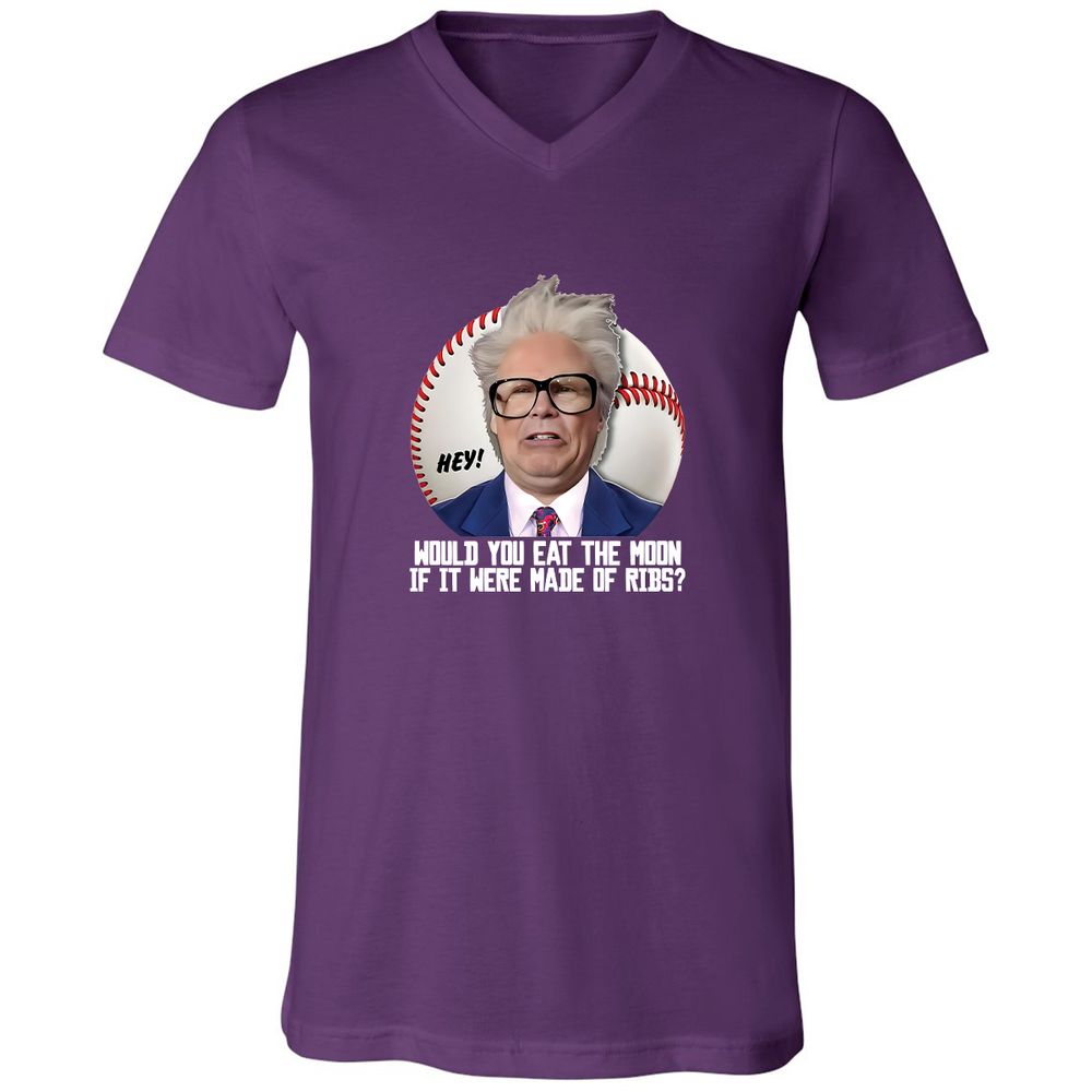 Unisex V-Neck T-Shirt - KVWD54U4 - Team Purple - 9
