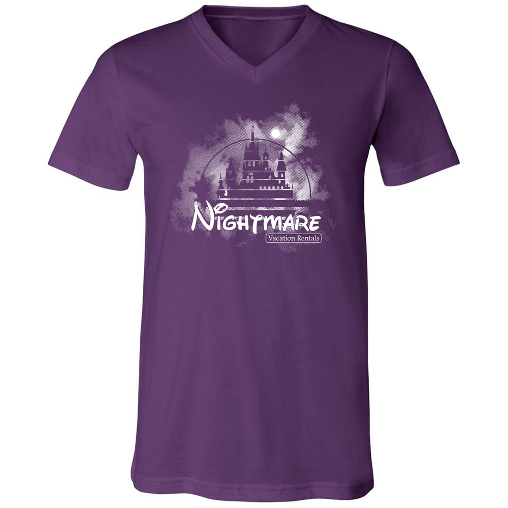 Unisex V-Neck T-Shirt - V5VL7HE7 - Team Purple - 9