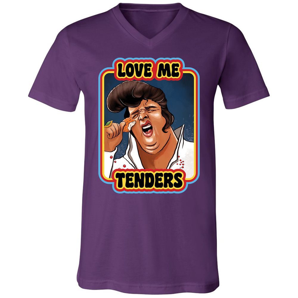 Unisex V-Neck T-Shirt - J9WAKS7N - Team Purple - 9