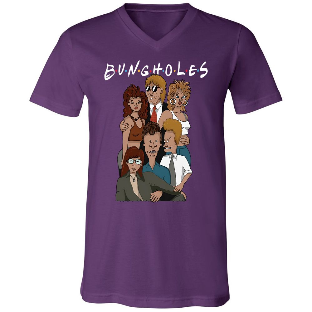 Unisex V-Neck T-Shirt - JX19L8NC - Team Purple - 9