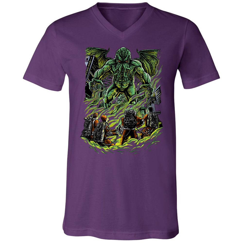 Unisex V-Neck T-Shirt - U43HSAM4 - Team Purple - 9
