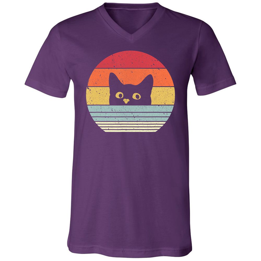 Unisex V-Neck T-Shirt - 28C9JHL5 - Team Purple - 9