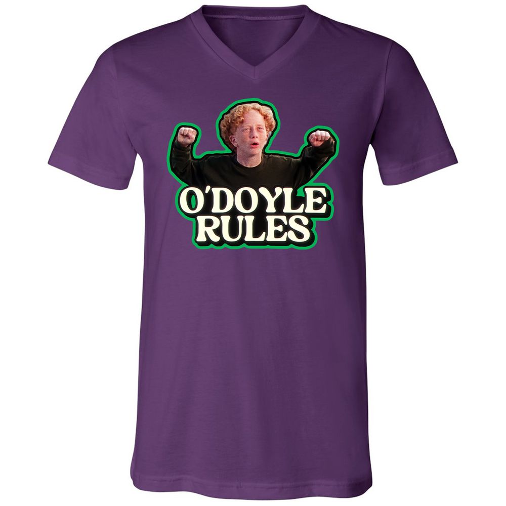 Unisex V-Neck T-Shirt - VYBY2NJC - Team Purple - 9