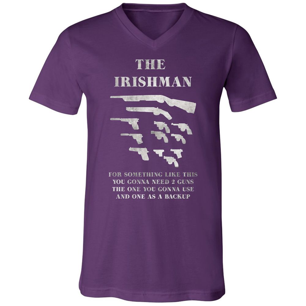 Unisex V-Neck T-Shirt - 3NSSRDYL - Team Purple - 9