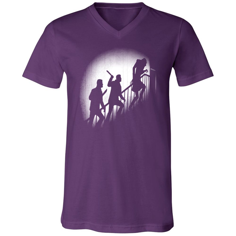 Unisex V-Neck T-Shirt - 985RYNUX - Team Purple - 9